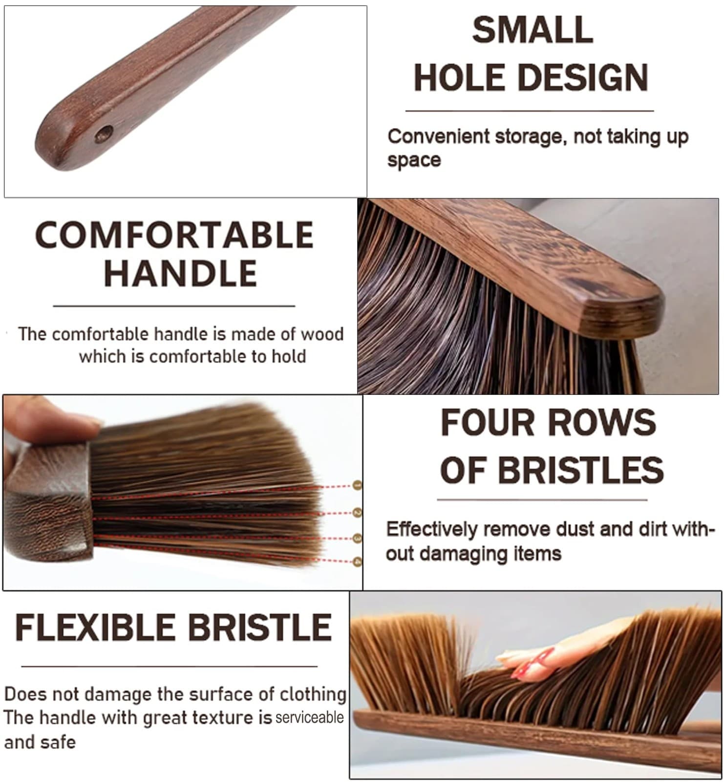 Hand Broom Brush Dust Cleaning: Hand Brush, Dusting Brush, Couch Brush, Soft Bru 5