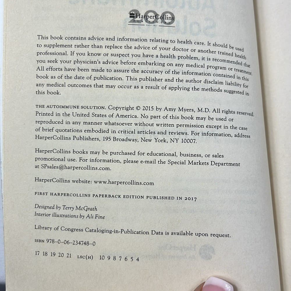 The Autoimmune Solution and The Thyroid Connection Books by Amy Myers M.D. 5