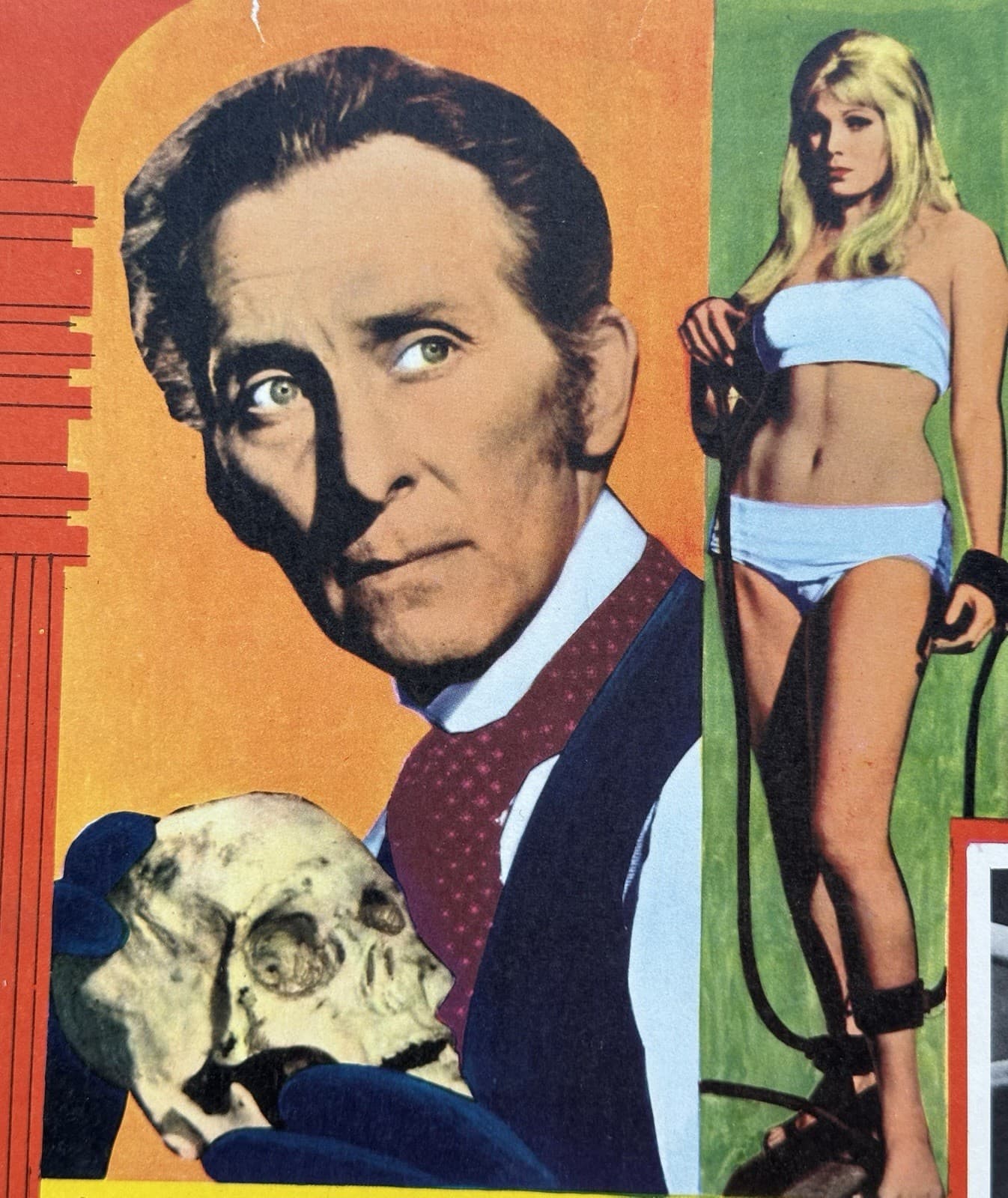 FRANKENSTEIN CREATED WOMAN HAMMER PETER CUSHING MEXICAN LOBBY CARD 1967 5