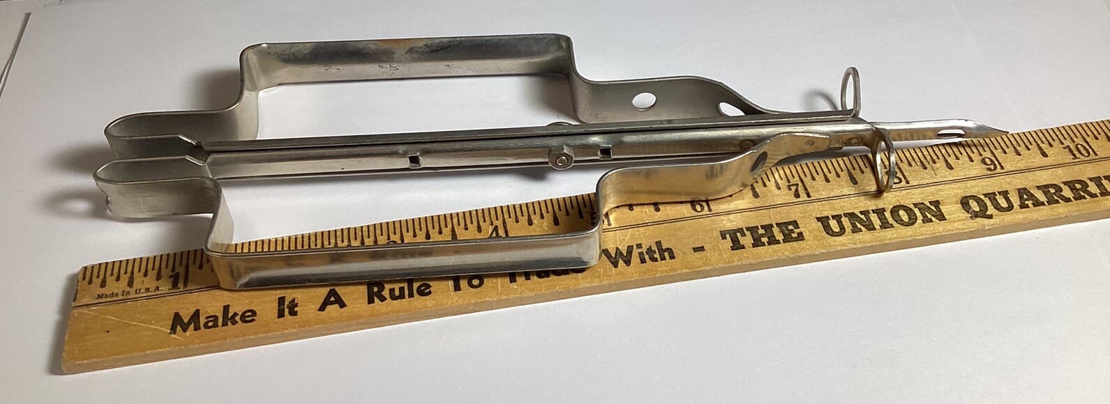 VINTAGE ALL METAL RUG HOOKING PUNCH TOOL  5