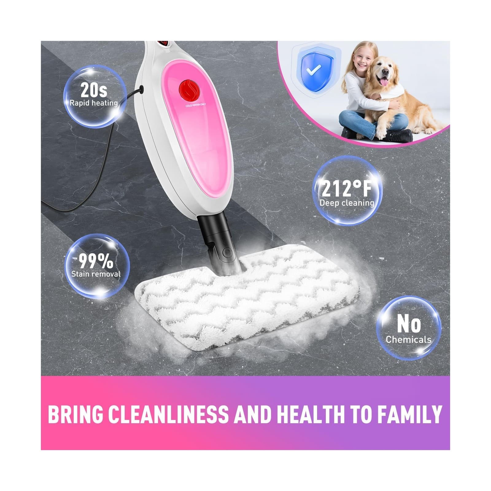 Steam Mop, Detachable Handheld Steam Cleaner with 10-in-1 Multipurpose Access... 4
