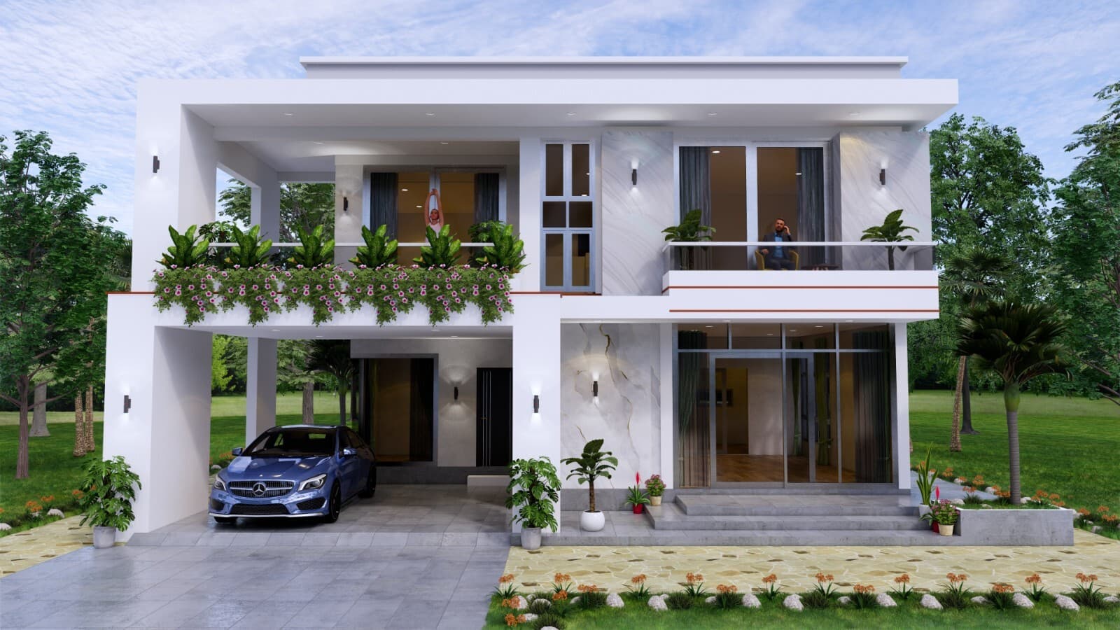 House Design Plan 12x11 Meter 40x36 Feet 4 Bedrooms PDF Plan (A4 Hard Copy) 3