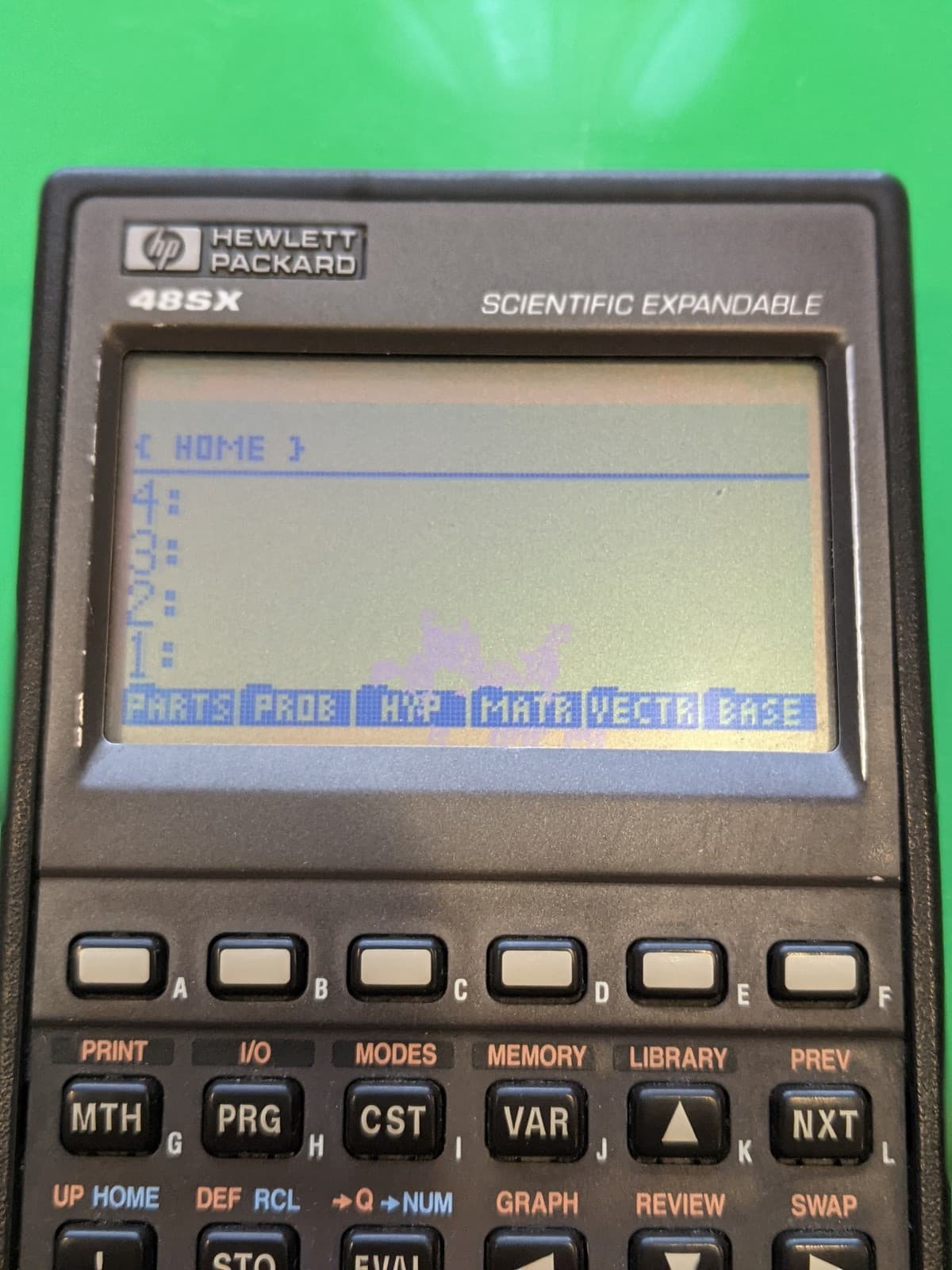Hewlett Packard HP 48SX Scientific Expandable Calculator USA Broken Pixels Read 2