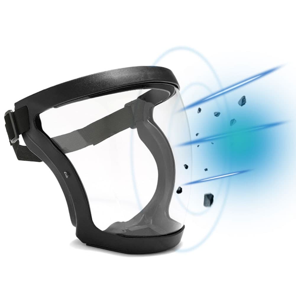 2xAnti-Fog Face Shield Protective Cover Transparent Full Shield Mask with Filter 4