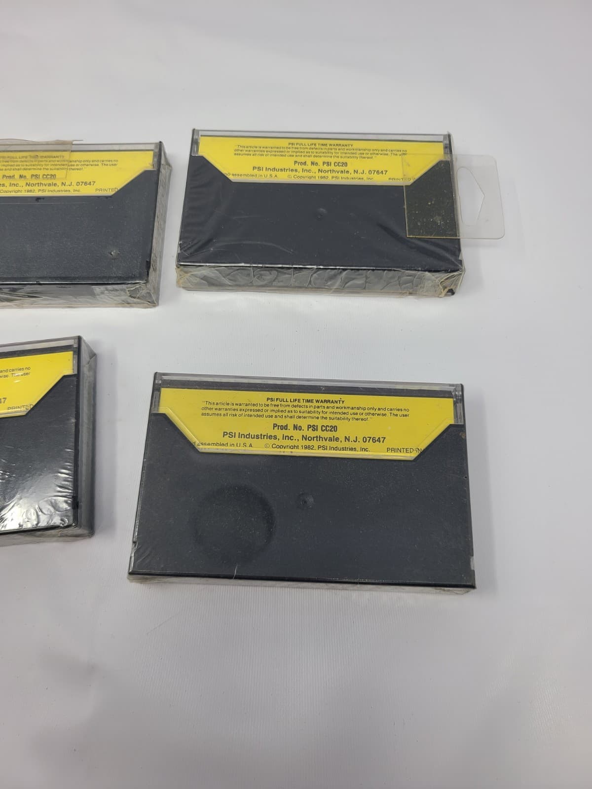 PSI Indistries Computer Cassettes Blank C20 UD Series-1 Lot of 4 5