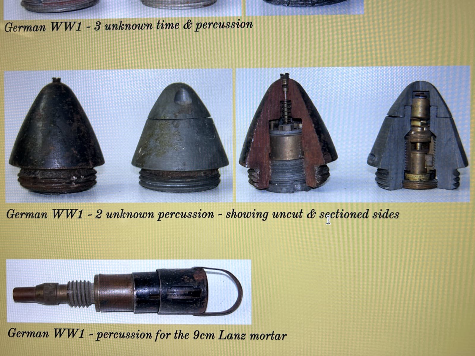 WW1 WW2 German Ammo Base Fuse 5