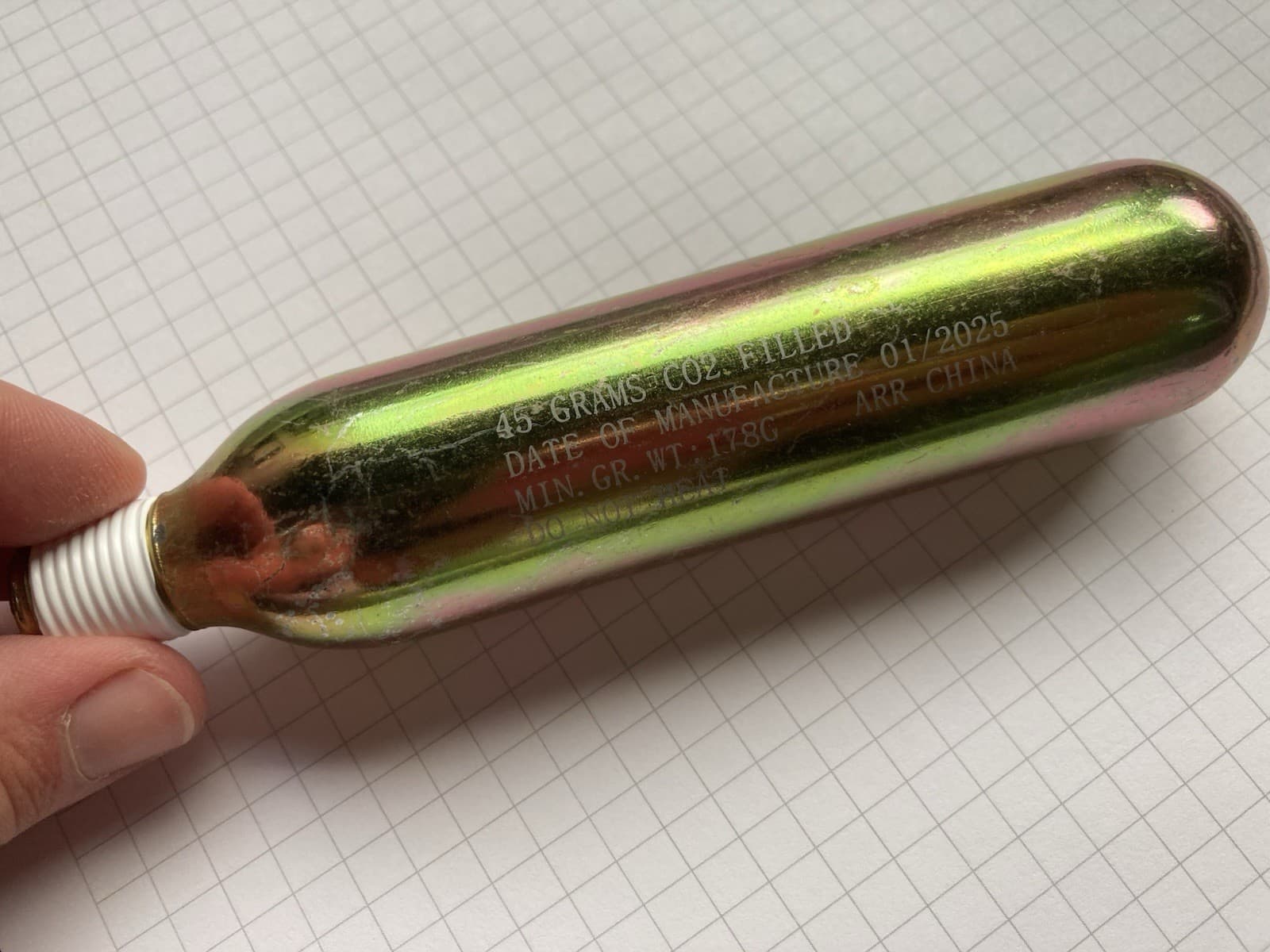 2X 60cc Helite Air Bag Compatible CO2 Cartridges 2