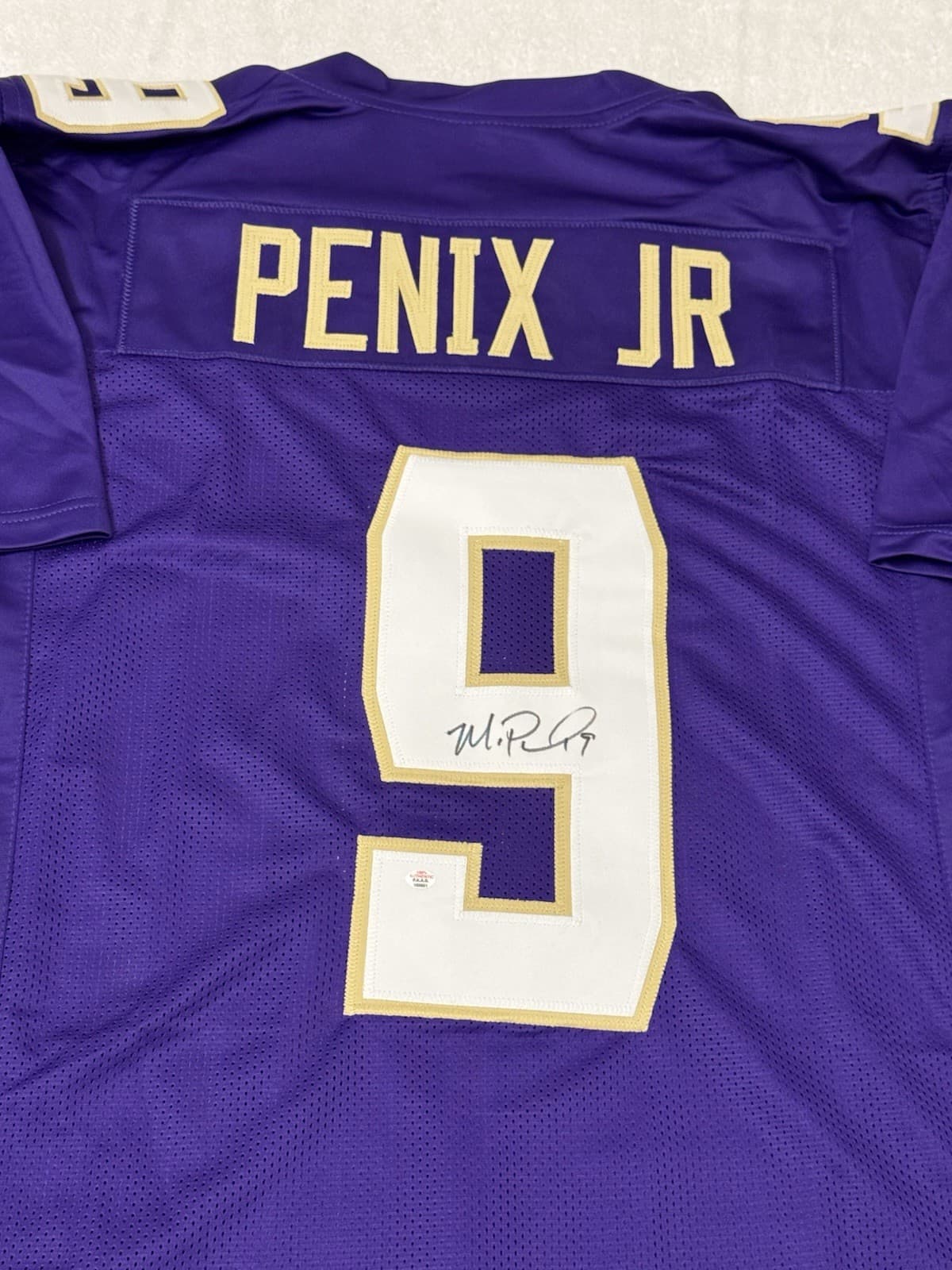 Michael Penix Jr Washington Huskies Signed Football Jersey COA 2