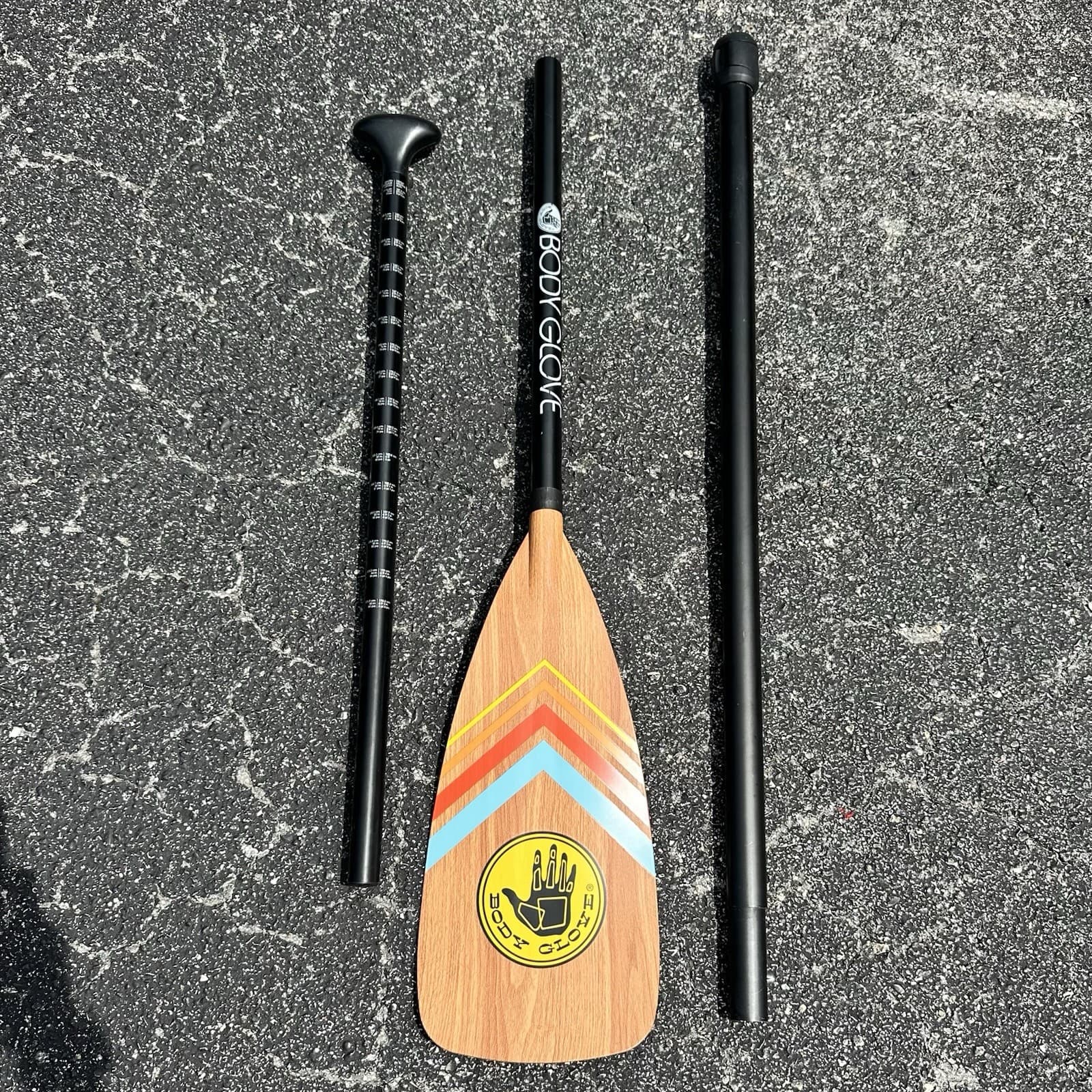 3-Piece Adjustable SUP Paddle –Lightweight, Floating Aluminum Shaft (Body Glove) 2