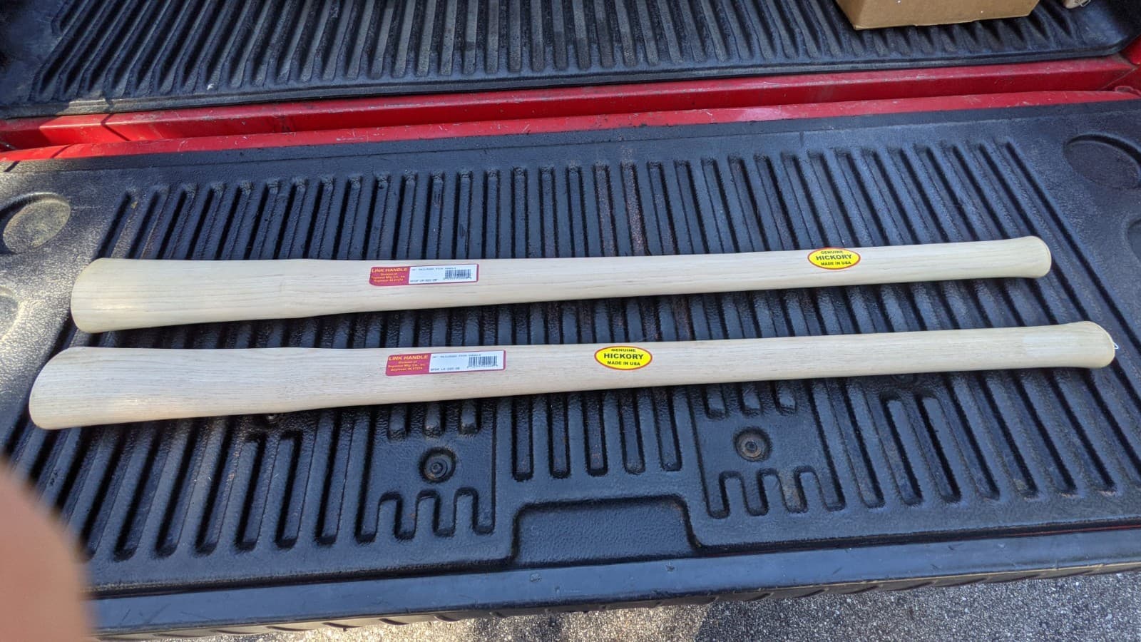 2 HICKORY 36" Railroad Mining Coal Clay PICK AXE HANDLES Lot Of 2