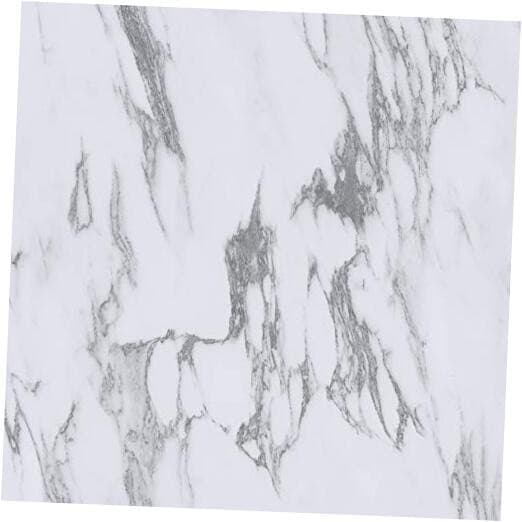  FP3329 Opaline Peel Stick Floor Tiles, White & Off-White 
