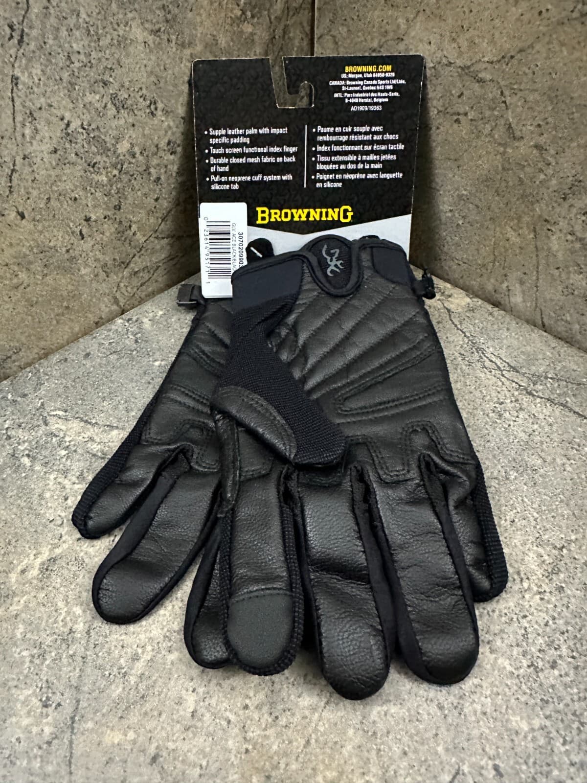 Browning Ace Shooting Glove Large Black  3070209903 2