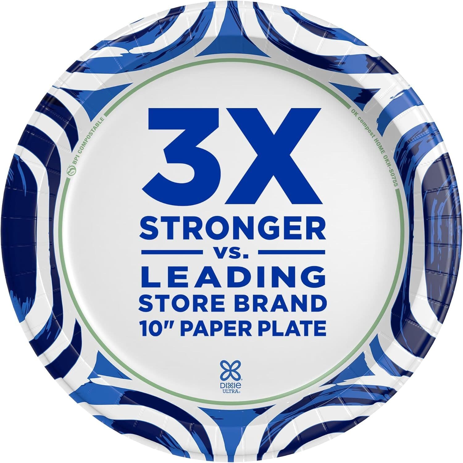 Dixie Ultra, Large Paper Plates, 10 Inch, 44 Count, 3X Stronger 3