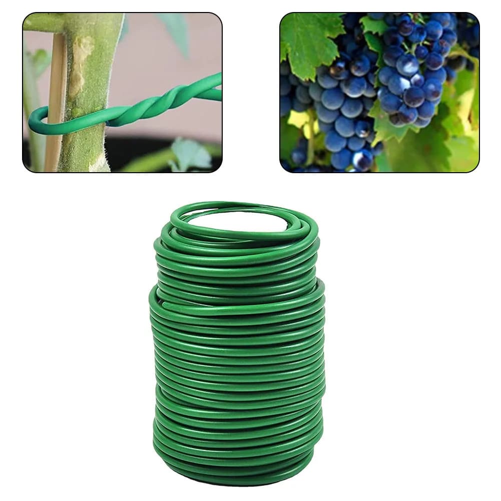 gardening tie, wrapped in plants, flexible and curved garden support wire tie 3