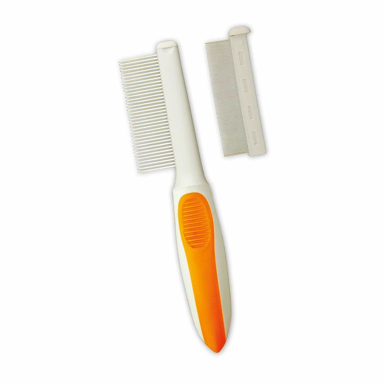 Wahl 2-in-1 Flea/Finishing Pet Comb to detect fleas, flea eggs, ticks - New 3