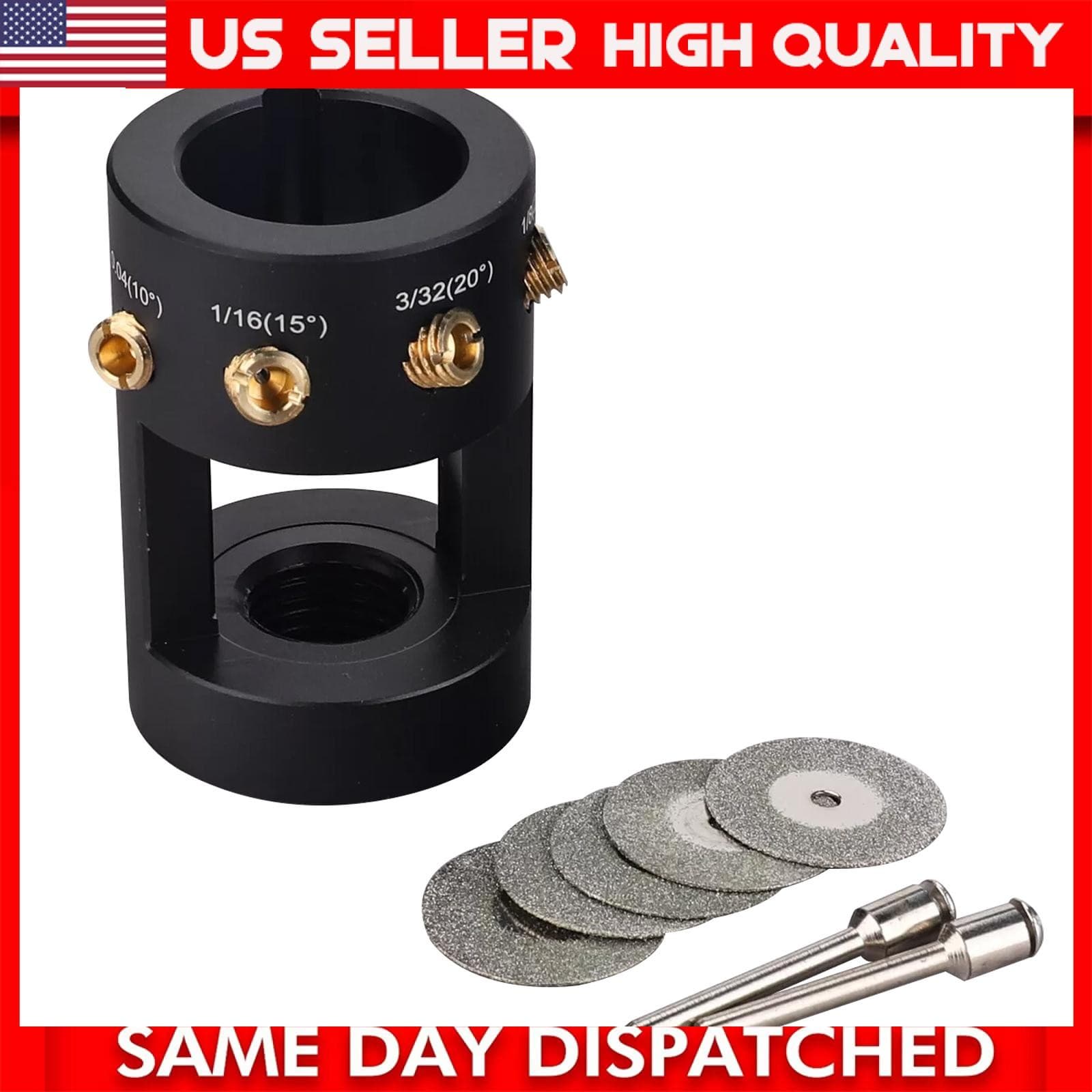 TIG   Welding Tungsten Sharpener Grinder Multi-Angle &4 Guides Offsets Head Tool