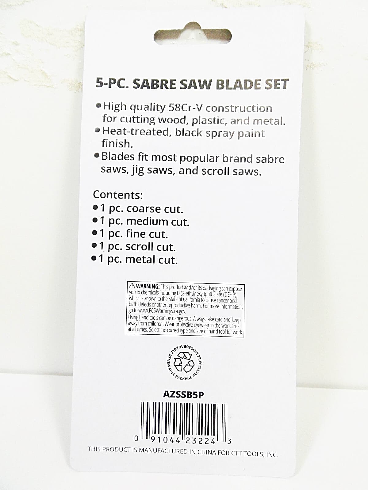 Jigsaw Blades Sabre Scroll Saw 5 pc Set for Wood Plastic Metal Blade Sets Jig 3