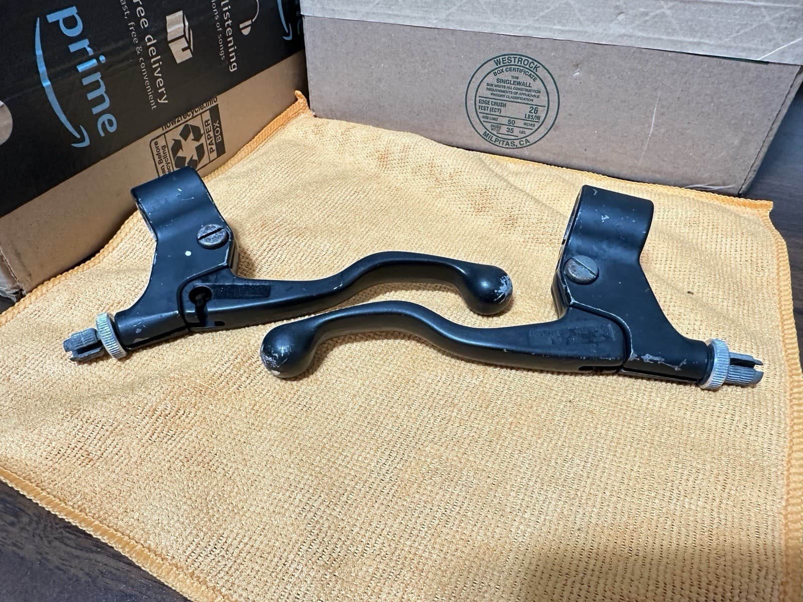 Early 1980s Magura Brake Levers 22.2 MTB Alloy Black