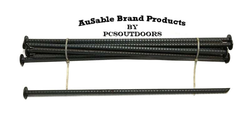 AuSable Brand 18" x 3/8" Rebar - Landscaping & Trapping Anchor Stakes - Dozen
