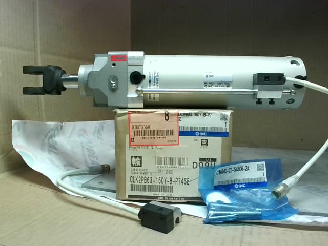 SMC CLK2PB63-150Y-B-P74SE Pneumatic Cylinder Clamp - New In Box 2