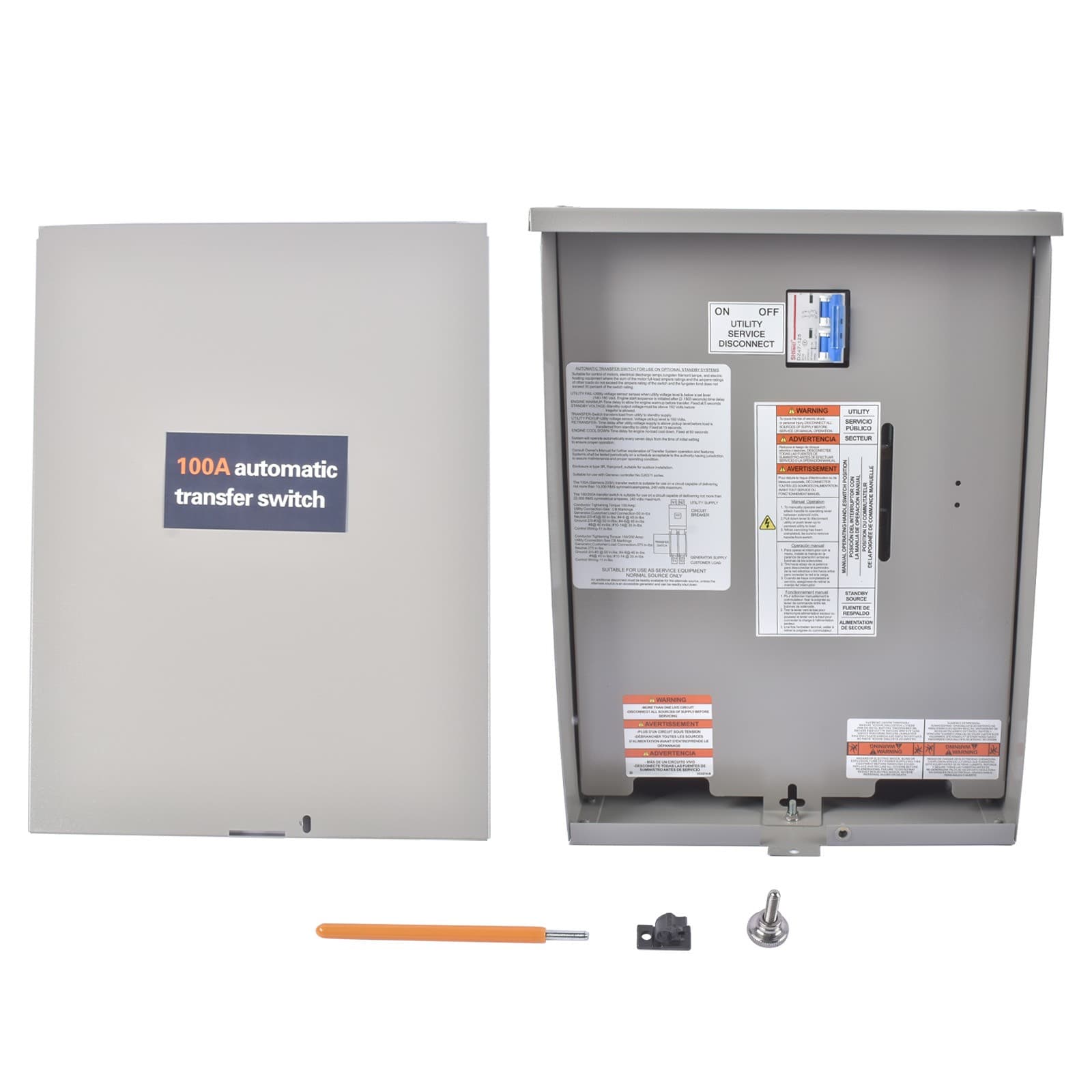 100 Amp 120/240V Single-Phase Automatic Transfer Switch for Generac RXSW100A3 3