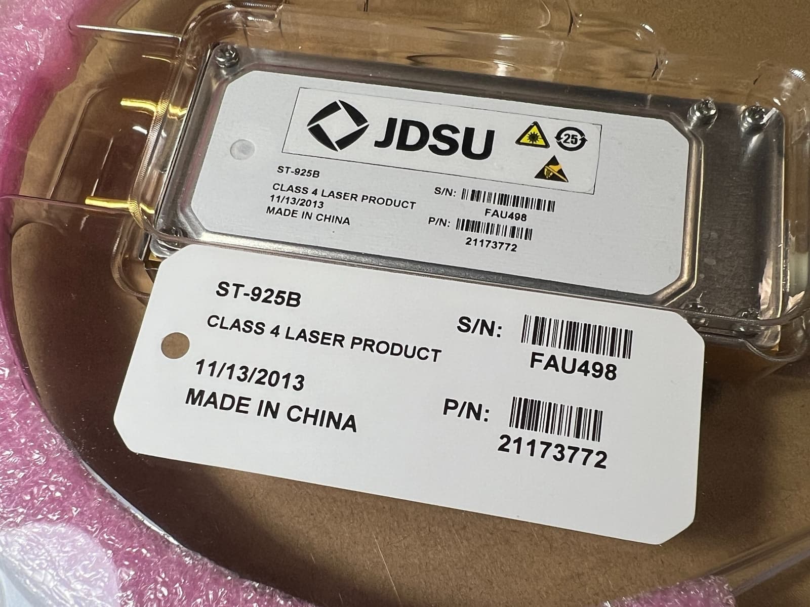 NEW JDSU/Lumentum ST-925B 140W 915nm Laser Diode Module, 105um Fiber, Tested 3