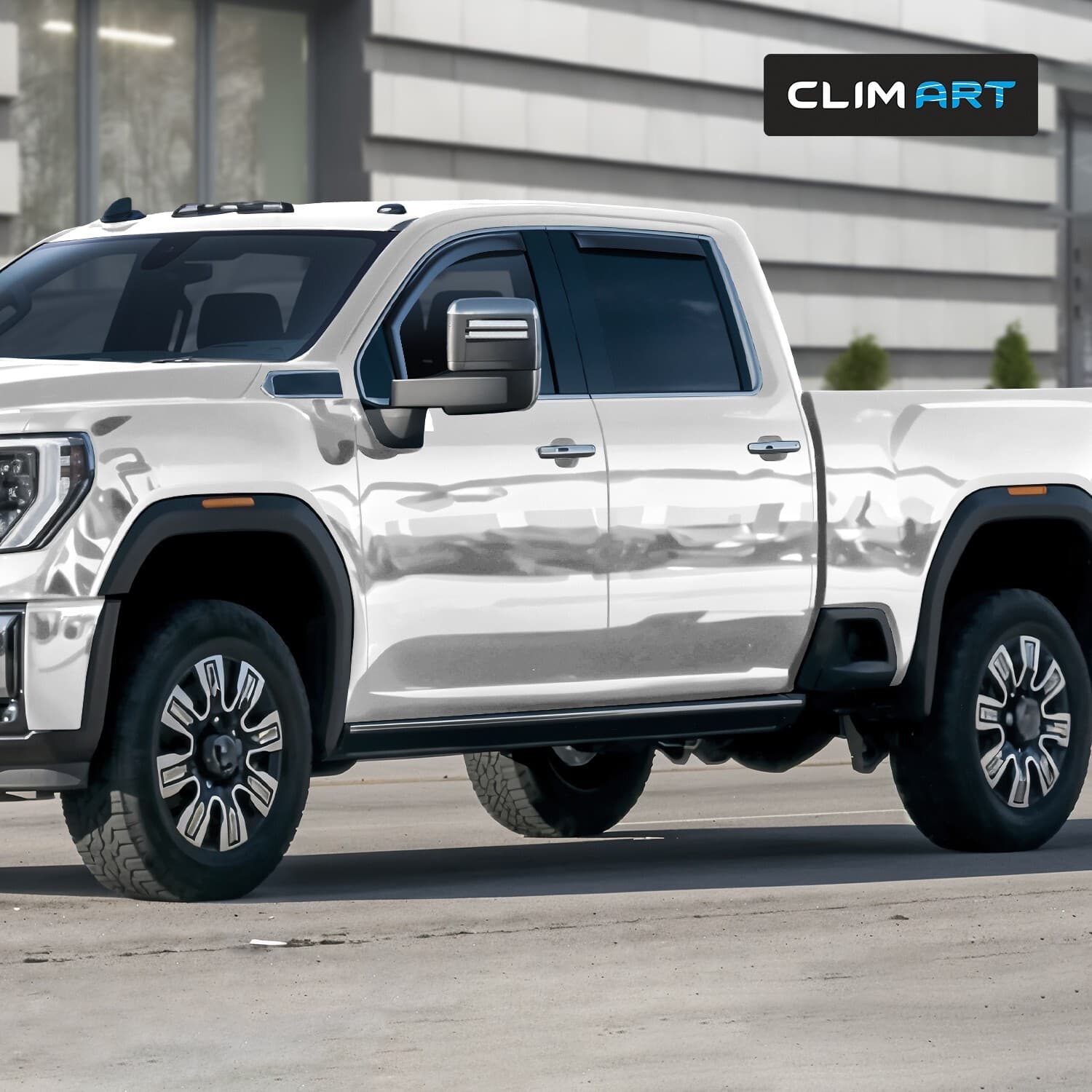 Sun Rain Visors Wind Guards for 2020-2025 GMC Sierra 2500HD/3500HD Crew Cab 6