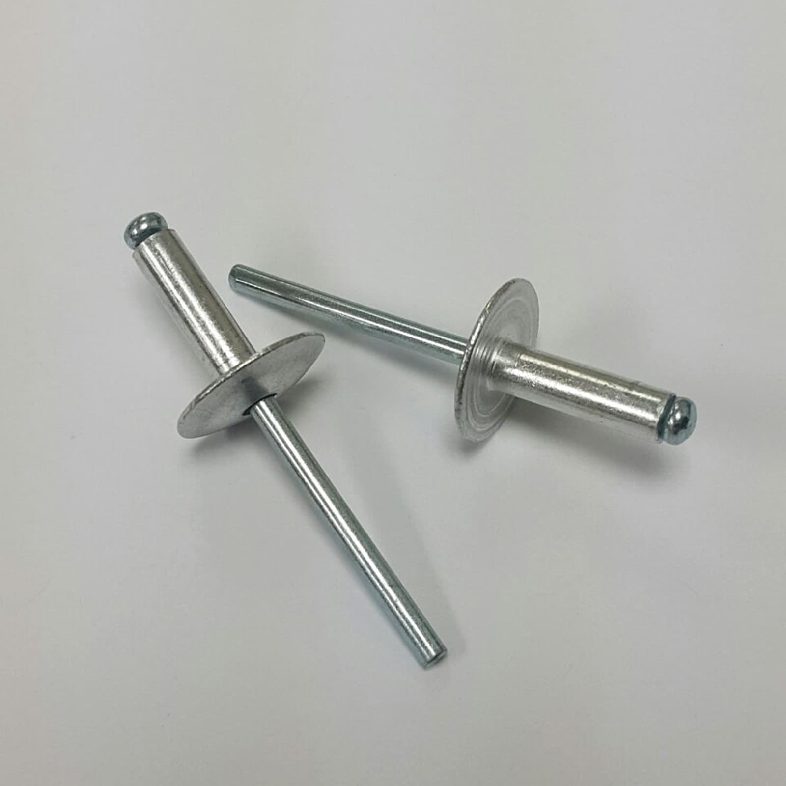 100 PCS LARGE FLANGE ALUMINUM POP RIVETS 3/16" X 3/4" BIG HEAD STEEL 2
