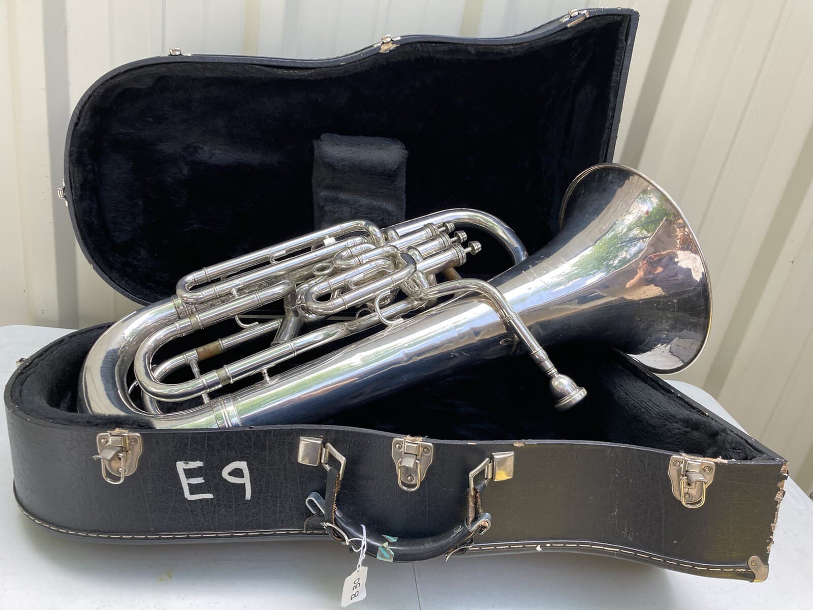 Besson Silver 4 Valve Euphonium Made In England (ID#B30)