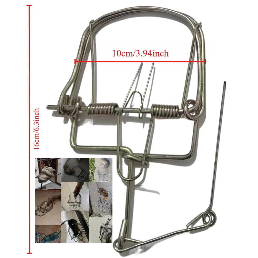 3 Units Small Animals Spring Traps Catch Traps Mouse Trap  Rodent for Rabbit Rat 5