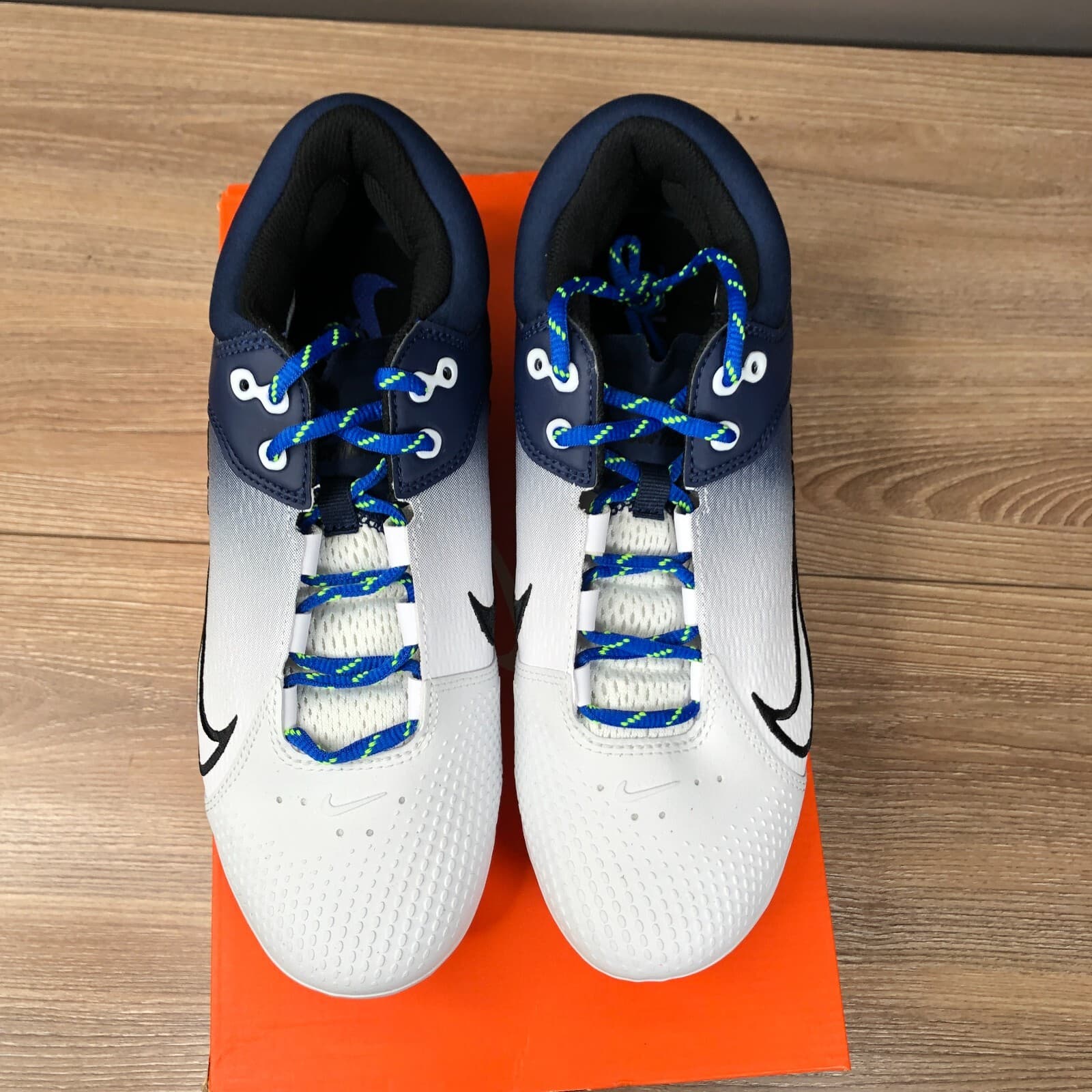 Nike Softball Cleats Hyperdiamond 4 Elite CZ5917-400 Blue White Women's Size 9 3