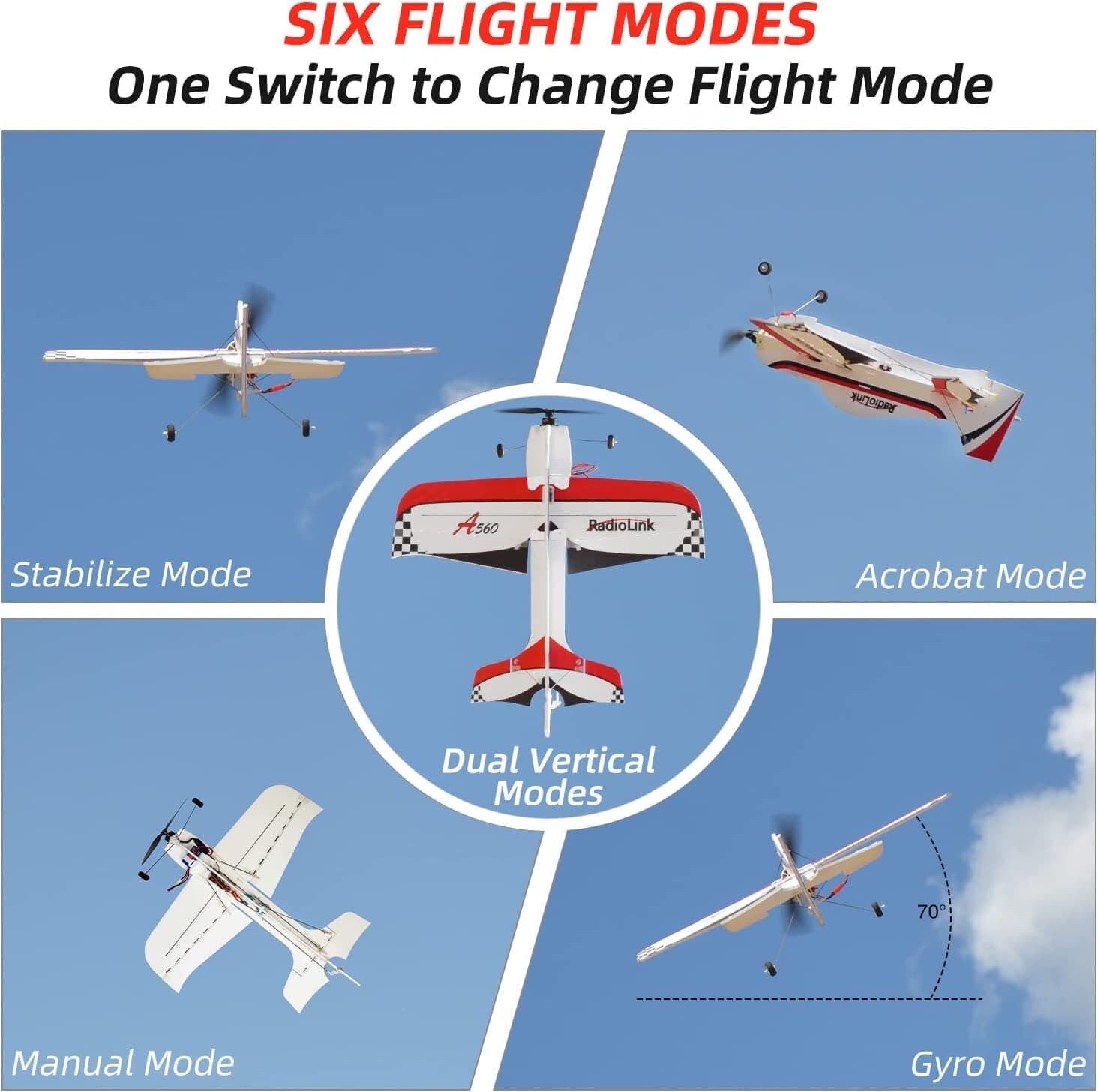 Radiolink Byme-A RC Flight Controller Airplane Stabilizer with Gyro 3