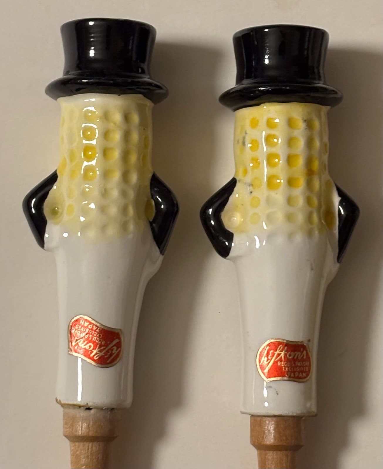 PLANTERS MR. PEANUT SALAD FORK AND SPOON MADE BY LEFTON JAPAN - MINT 4