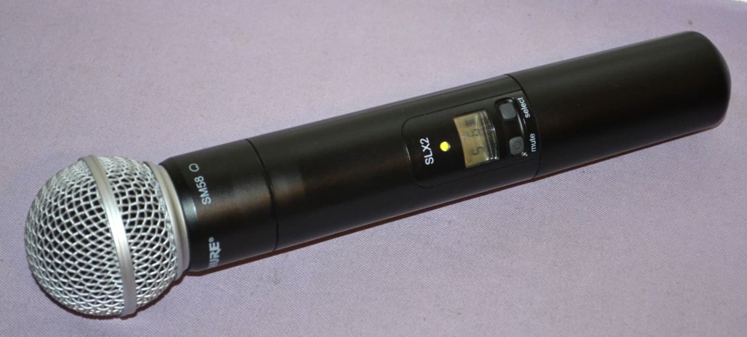 Shure SLX2 SM58 Handheld Wireless Transmitter Digital Microphone H5 518-542MHz 2