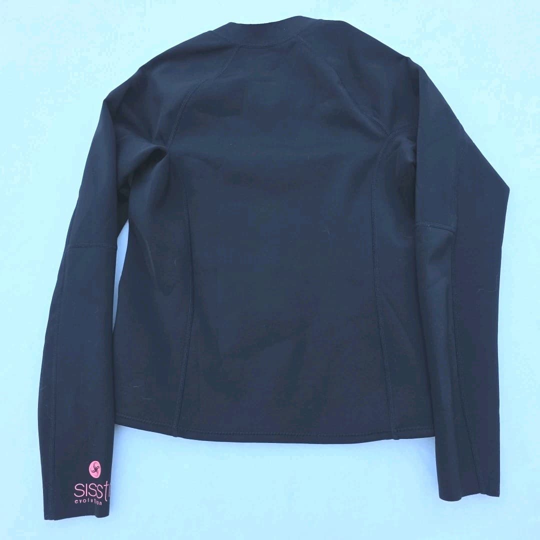 Sisstr Evolution Womens 14 Black 2MM Wetsuit Zip Jacket Long Sleeve Summer Seas 5