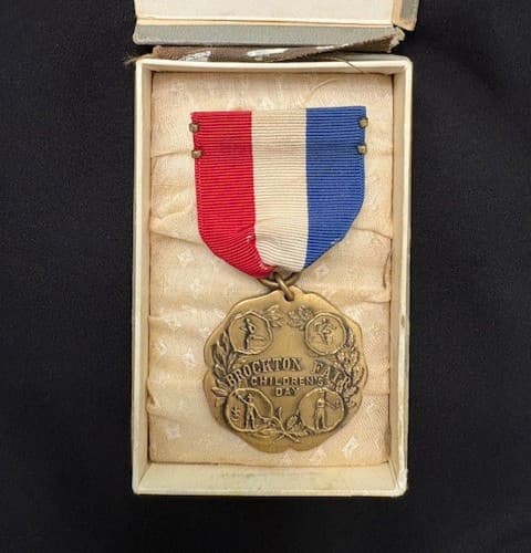 BOY SCOUTS  BROCKTON FAIR 1921 Childrens Day Relay Race D&C Gold &Silversmiths