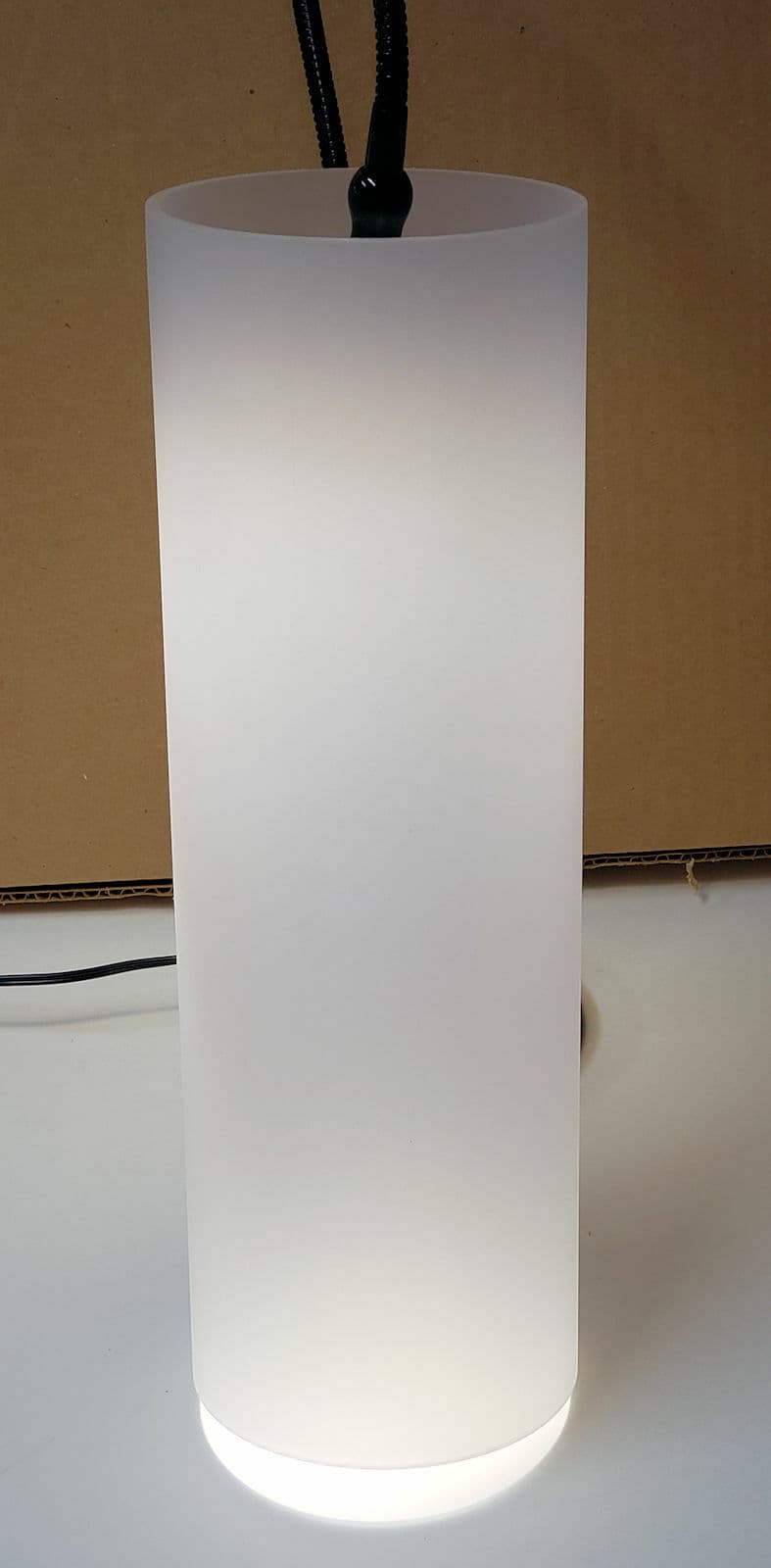 1 PC CLEAR FROSTED ACRYLIC PLEXIGLASS TUBE 3” OD 2 3/4" ID DIAMETER 8” INCH LONG 2