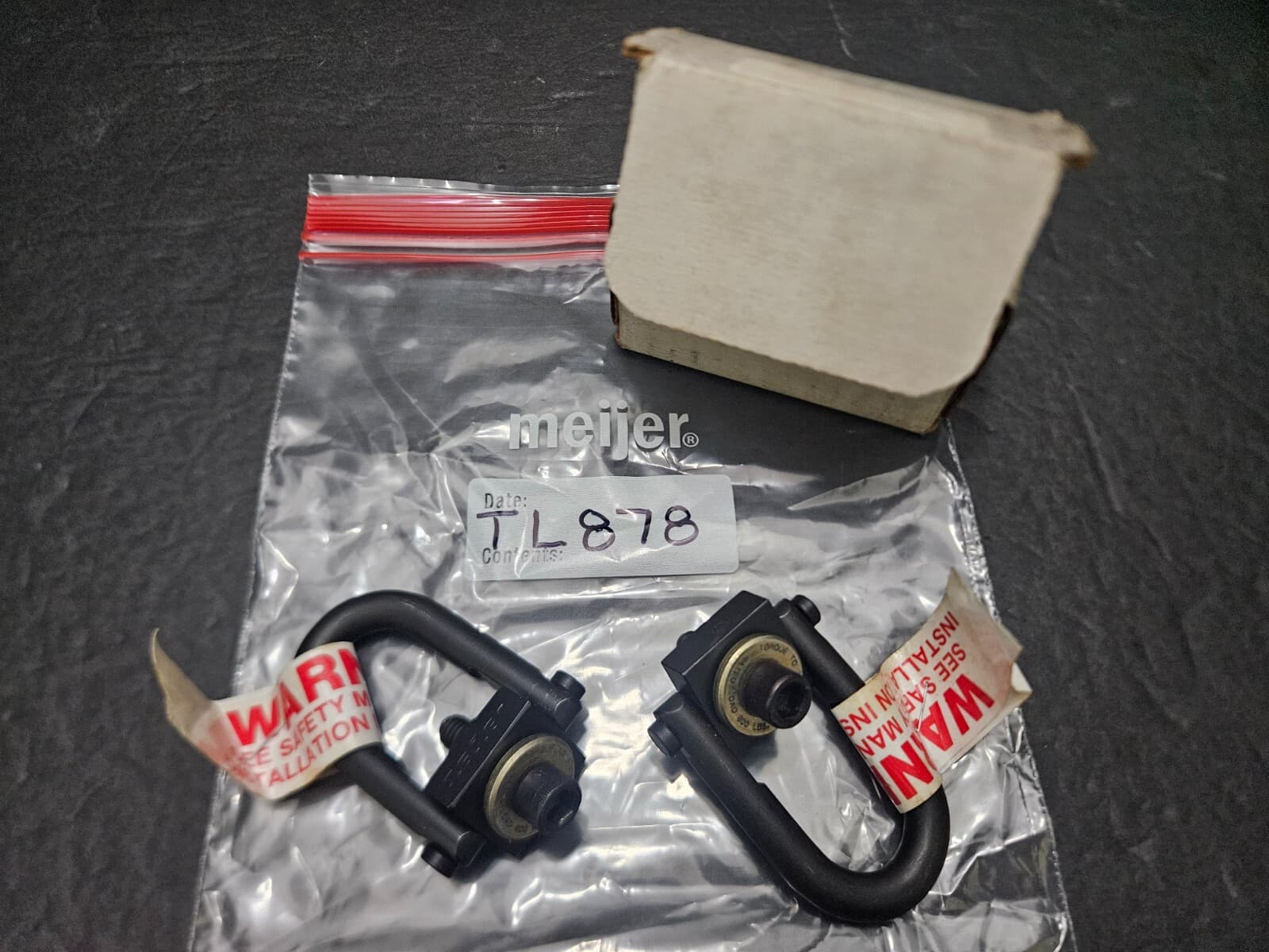 2- JERGENS 800LB LIMIT CENTER PULL HOIST RINGS 5/16"-18 THREAD (TL878)