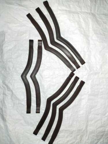 Set 6 x 1 Leather Empty Channel Bridle Brow-band All Sizes & Shape. 2