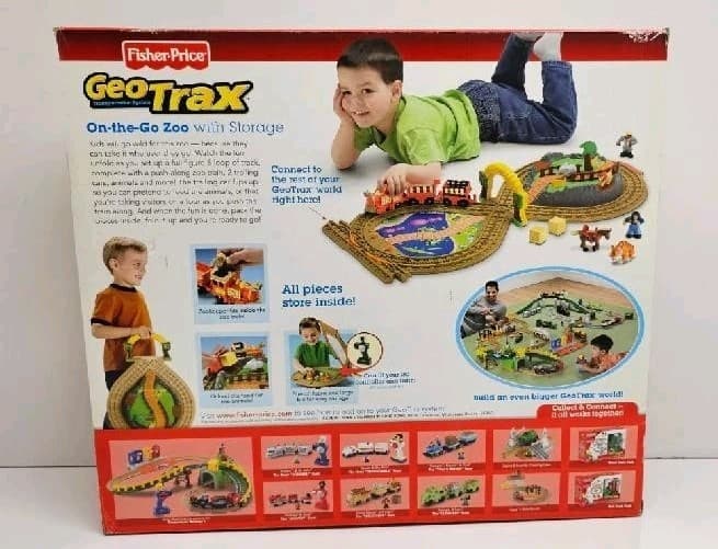 Fisher Price Geo Trax On The Go Zoo With Storage 3