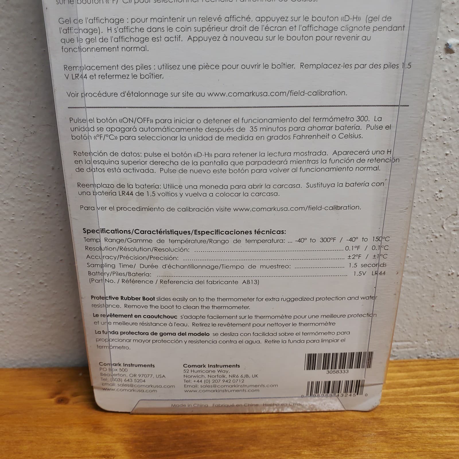 Biocote Comark 300b Digital Pocket Thermometer 5