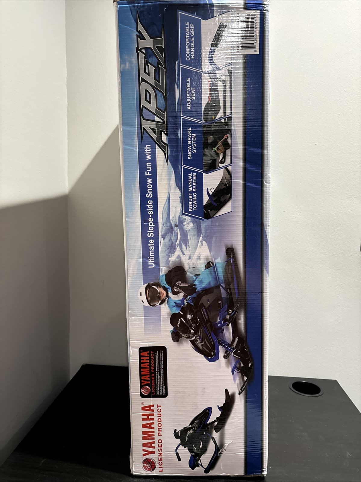 NEW Yamaha Apex Snow Bike Sled with Steering Wheel and Foot Brakes BLUE *READ* 5