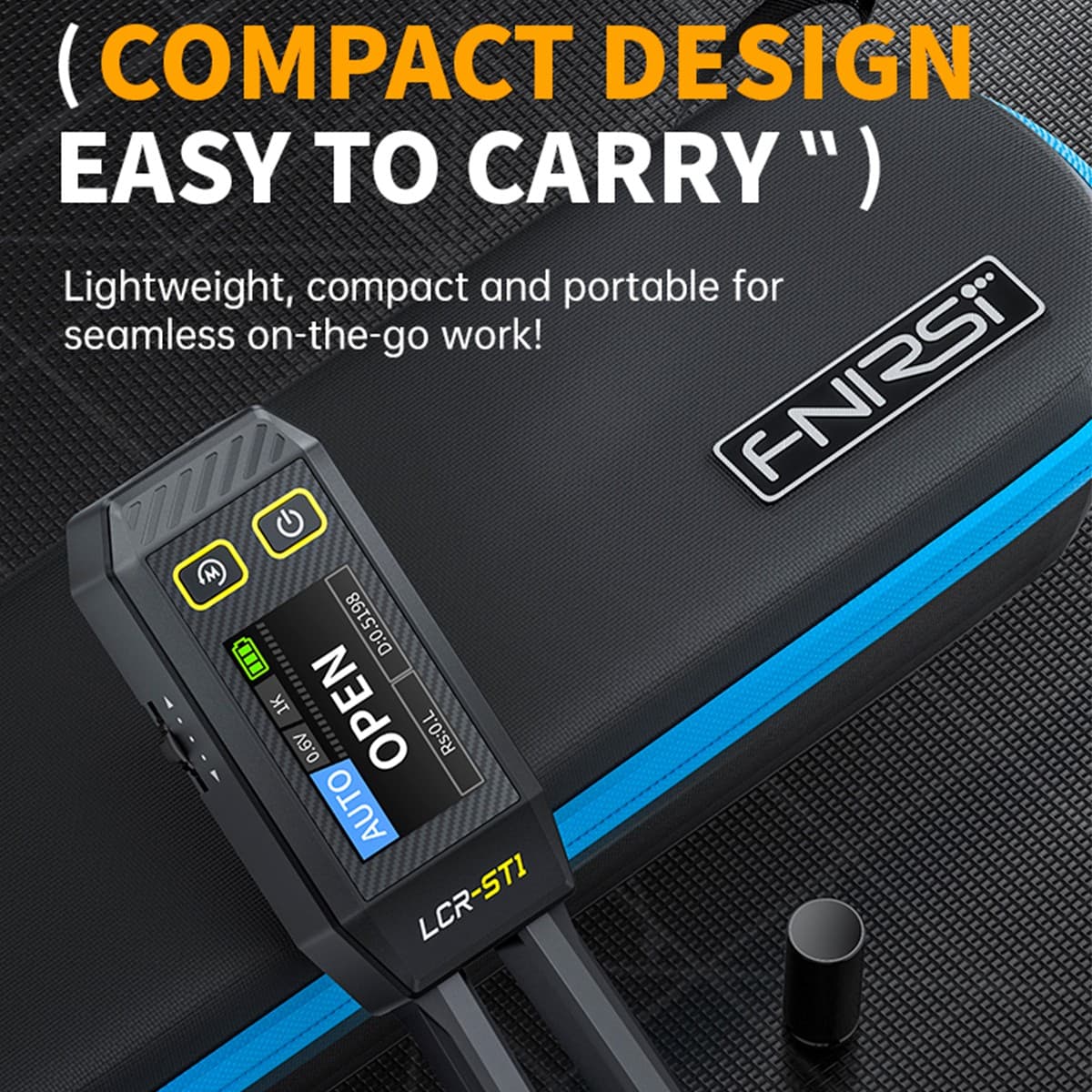 New FNIRSI LCR-ST1 Smart Tweezer LCR ESR SMD Tester Ohm Capacitance Diode Test 3