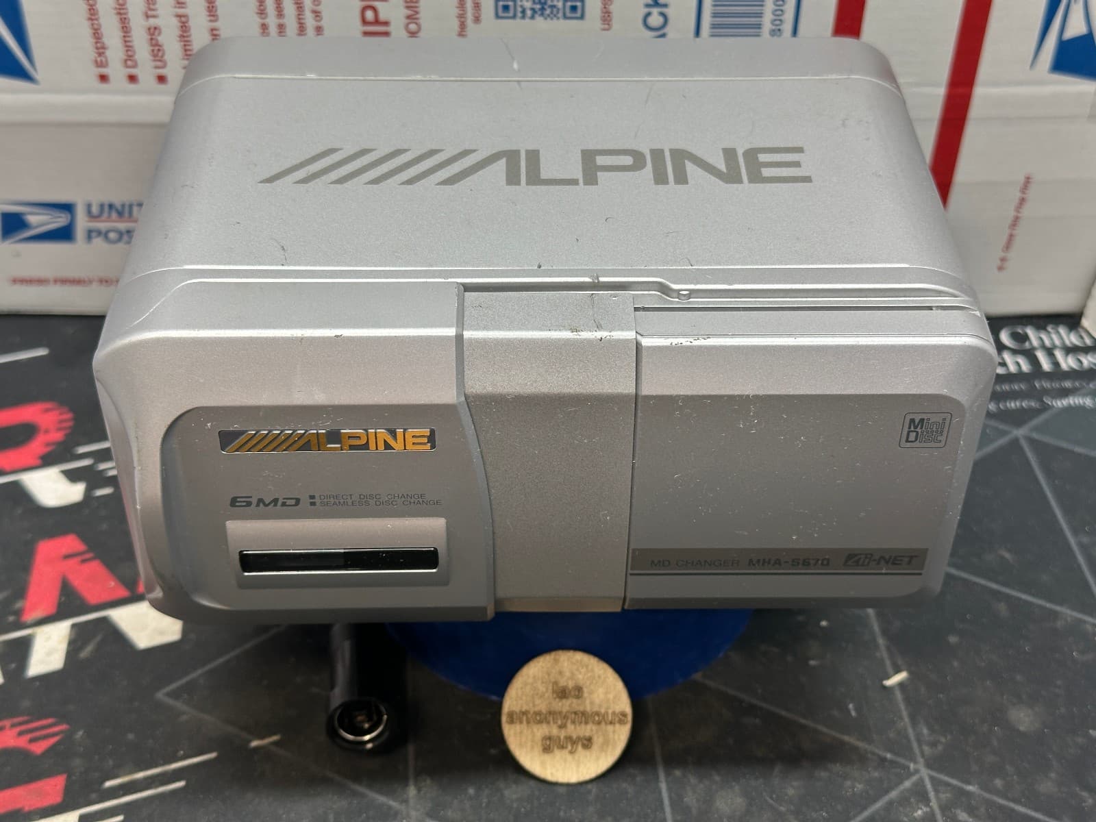 ALPINE # MHA-S670 Ai-NET MiniDisc 6 Changer Vintage Old School RESTORED #03 3