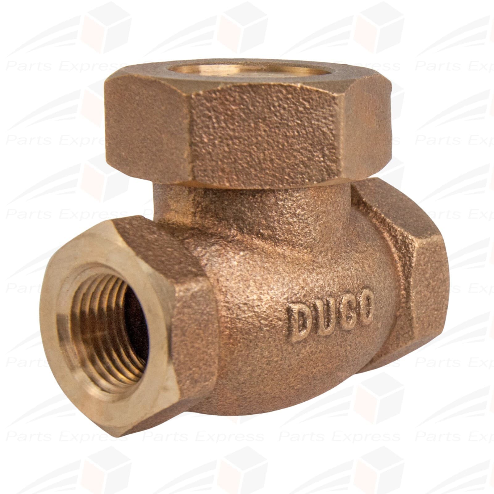 1/2" SPRING CHECK VALVE (BRONZE 200 WSP) W/ PTFE DISC, ASME, #50T 4