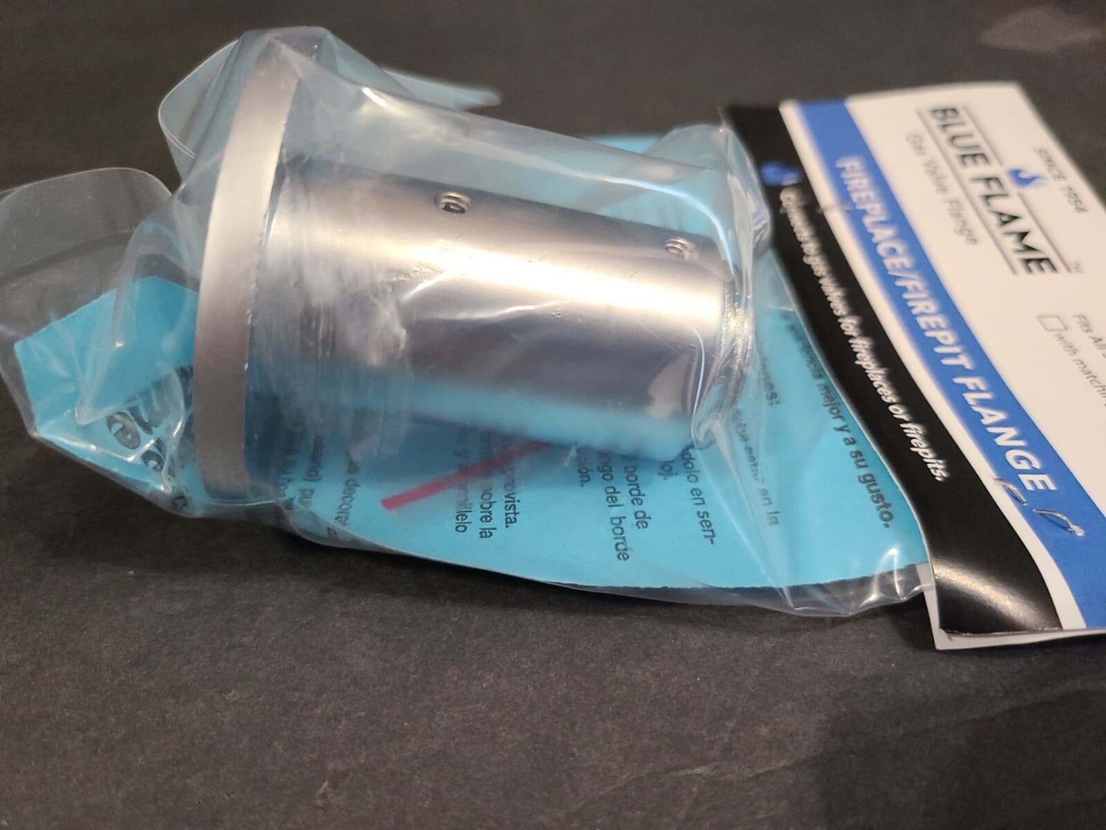 Blue Flame UF.SCH.06 Universal Gas Valve Flange Fireplace/FirePit Flange New 6