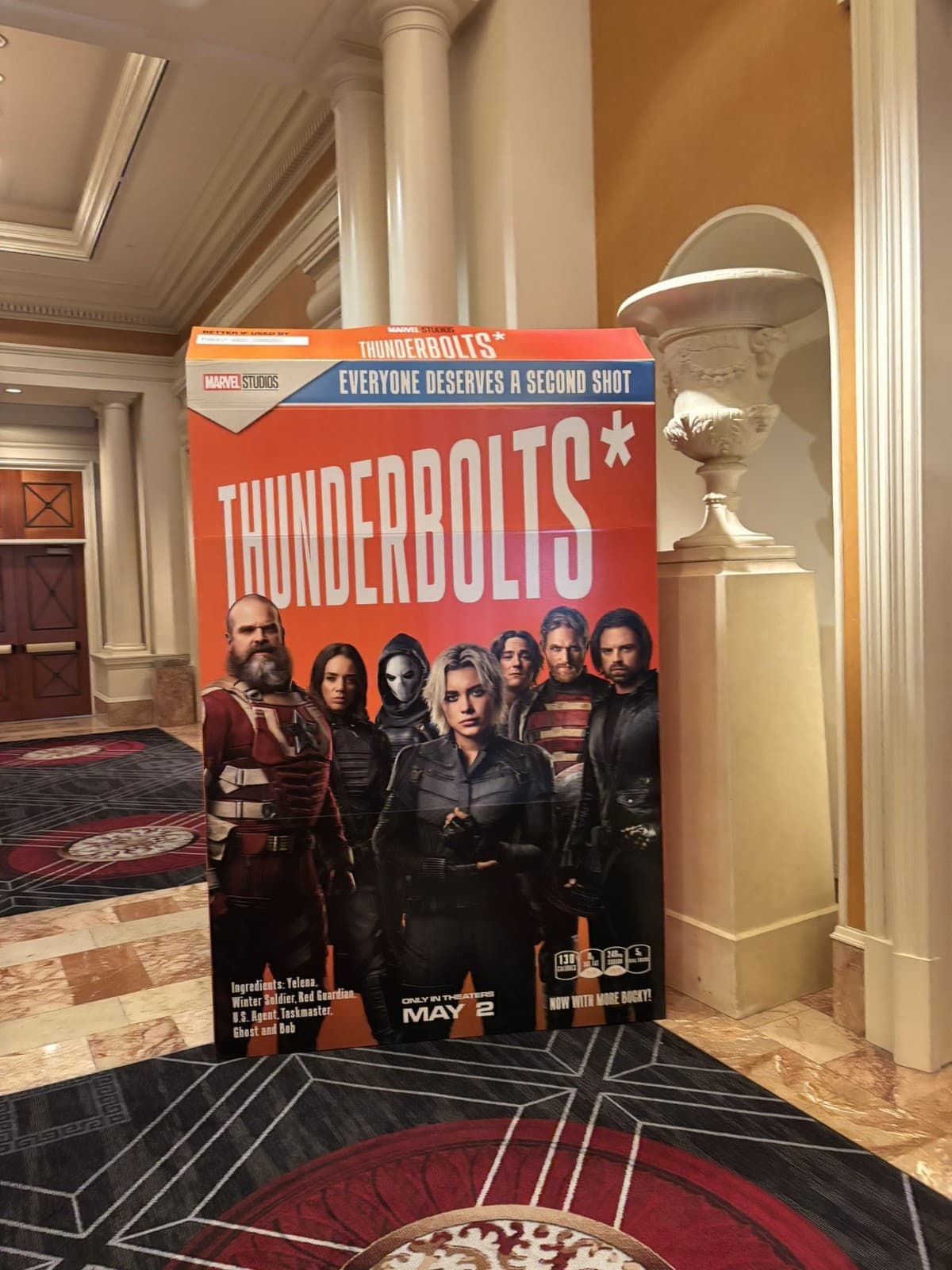 Massive Thunderbolts* Wheaties Box Cardboard Theater Display 2