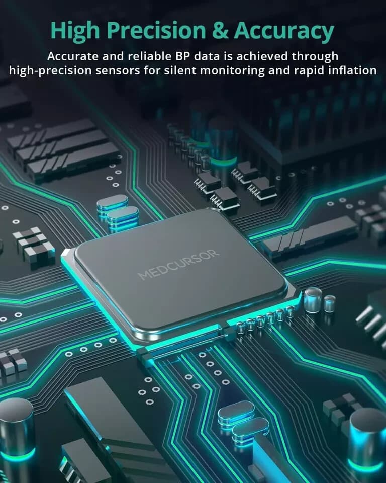 Blood Pressure Monitor Upper Arm Bluetooth Data Stored in free App 2