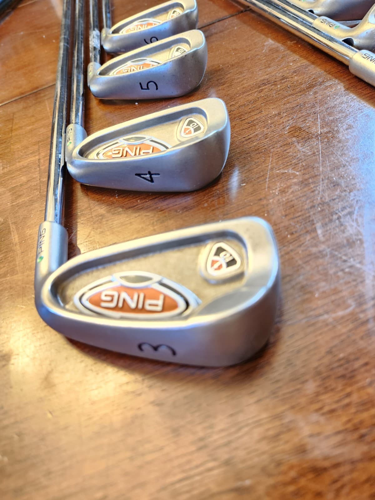 Ping I10 Iron Set 3-Pw Stiff Awt Steel Shafts Good Grips Std Length Green Dot  5