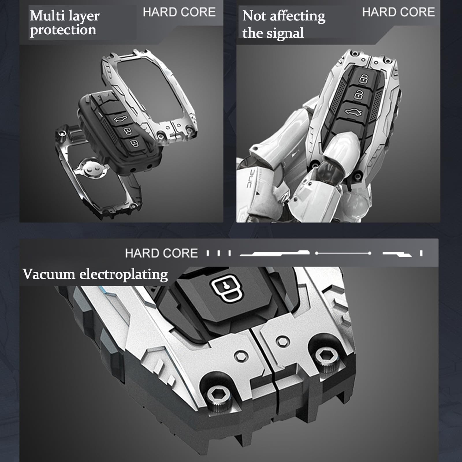 Heavy Metal Key Fob Cover Case Protector for Toyota,Car Key Case Full Protect... 4